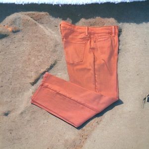 Talbot’s straight crop pants in salmon